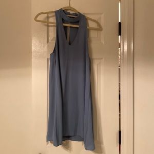 Lulus blue mini cut out front